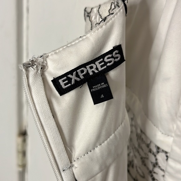 Express black and white lace cocktail dress - Picture 14 of 16